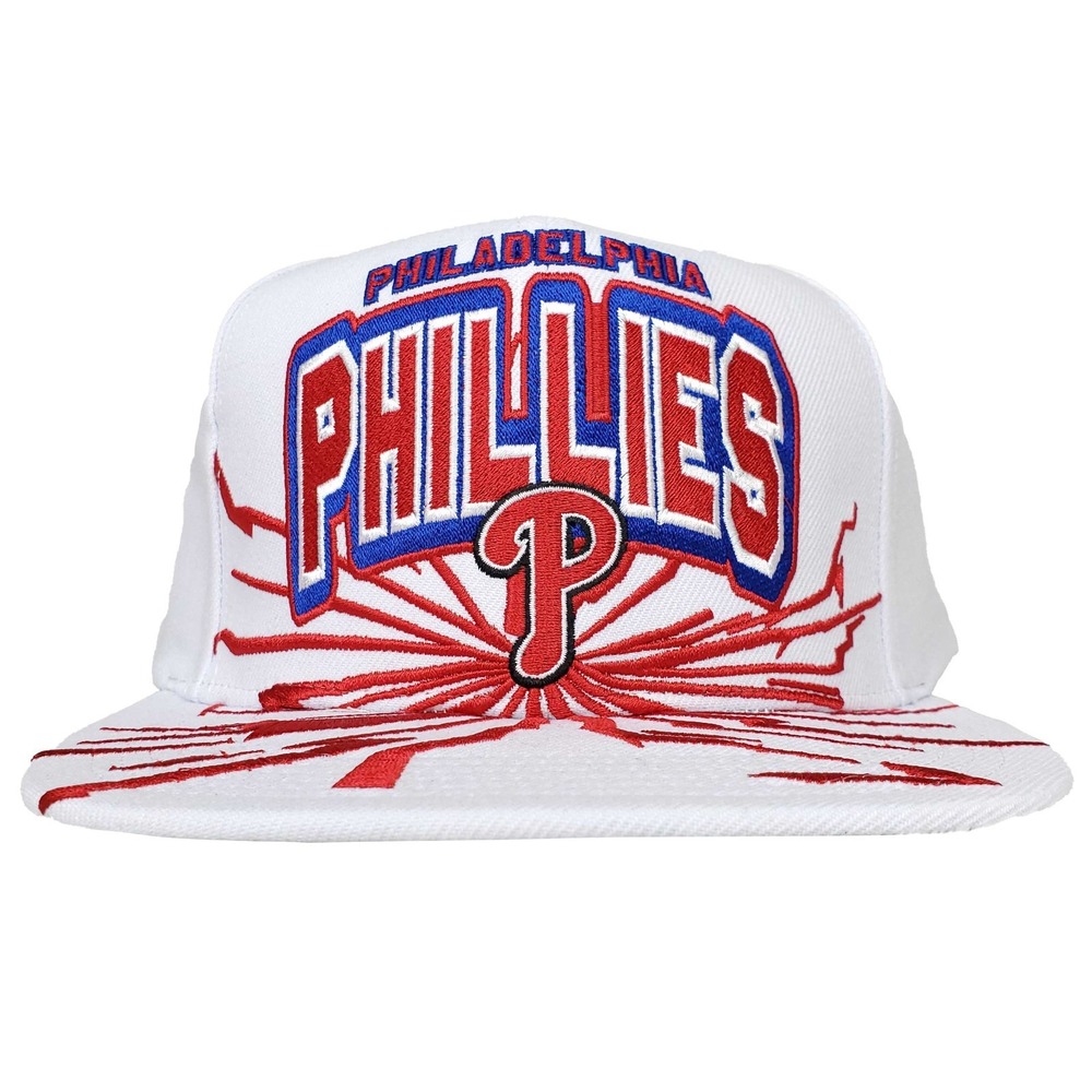 Philadelphia Phillies Mitchell‎ & Ness MLB Snapback Hat Cap Earthquake Art NWT